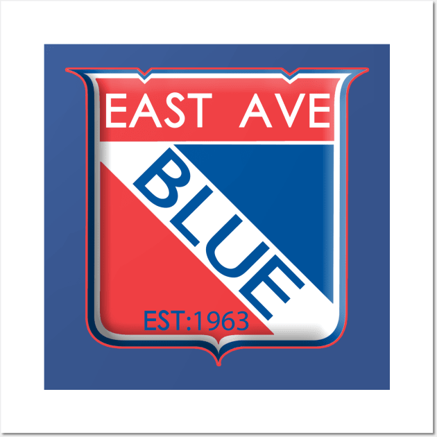 East Ave Blue Wall Art by OHLColltective